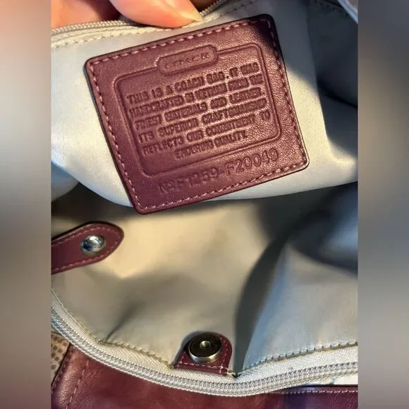 Coach Ashley Dotted Op Art Satchel Shoulder Bag - Picture 11 of 15